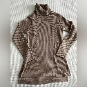 Beige cowl neck sweater